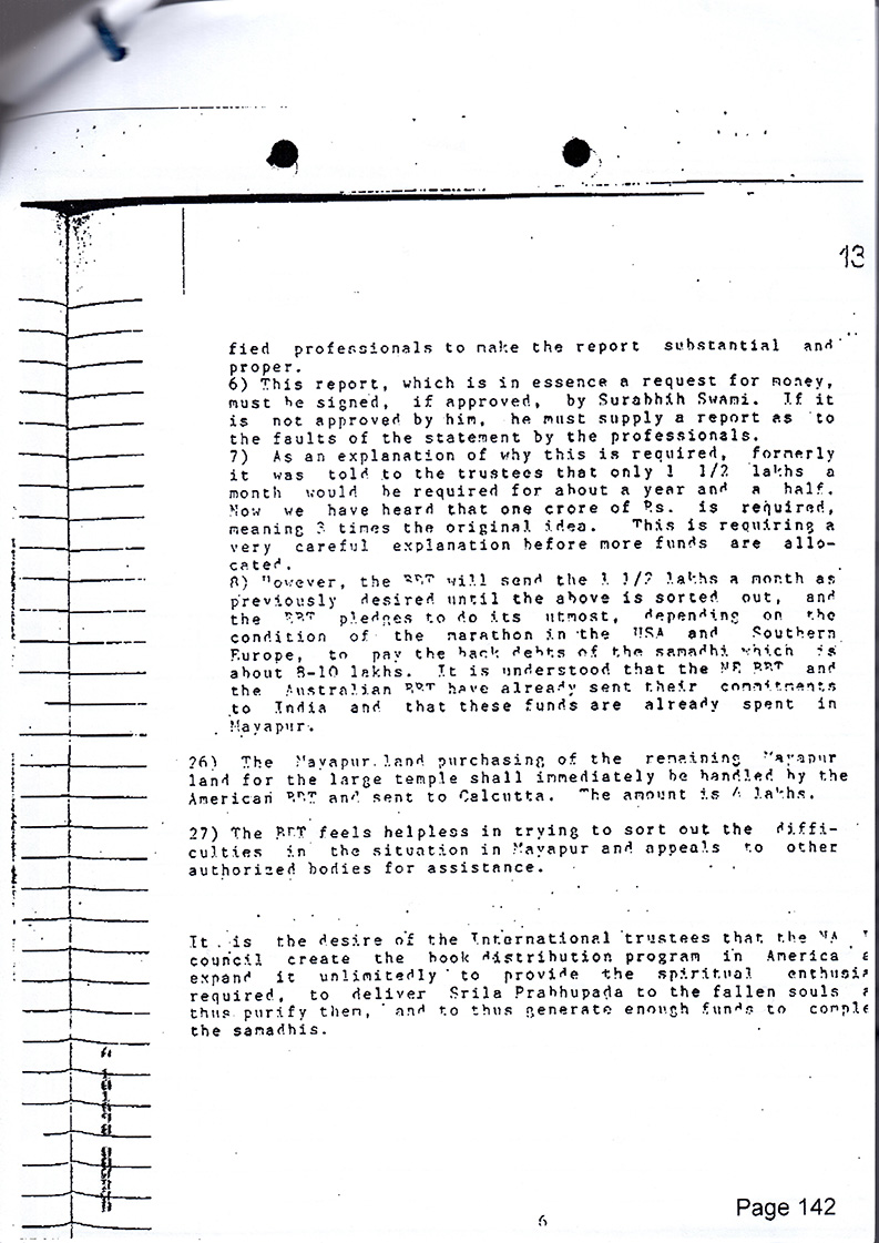 International BBT meting 1986 (meeting of false Trustees)